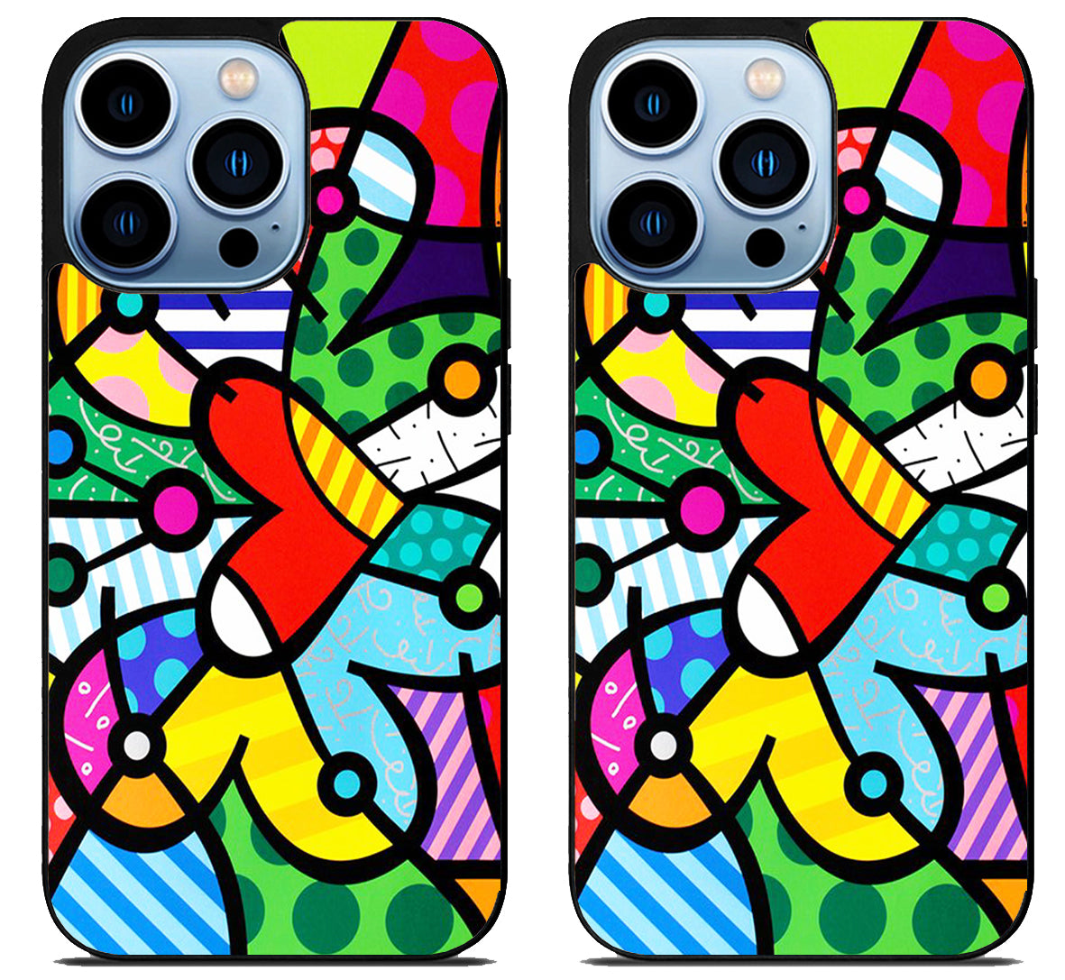 Romero Britto Cover iPhone 15 Pro | iPhone 15 Pro Max Case