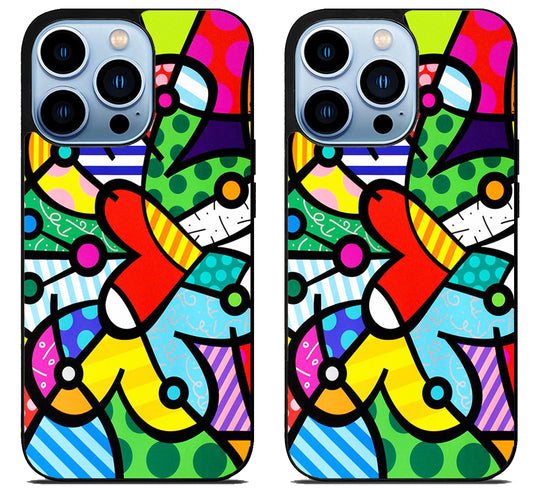 Romero Britto Cover iPhone 15 Pro | iPhone 15 Pro Max Case