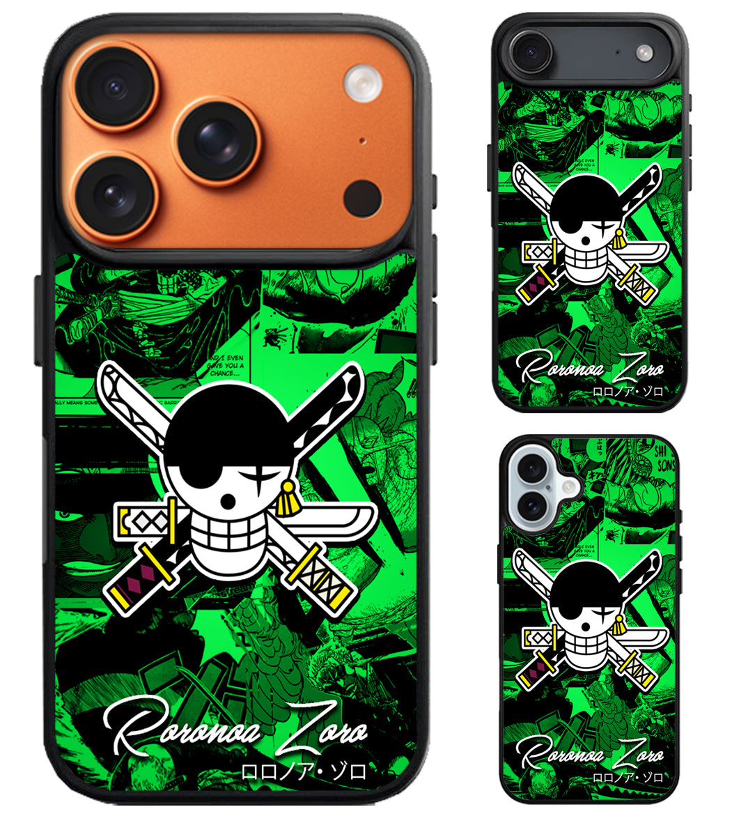 Roronoa Zoro One Piece iPhone Air | iPhone 17 | 17 Pro | 17 Pro Max Case