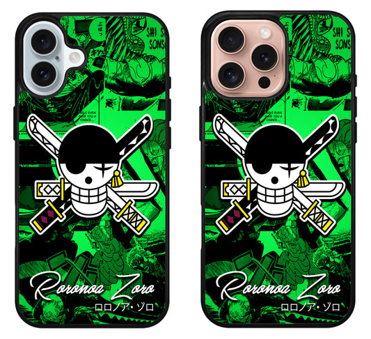 Roronoa Zoro One Piece iPhone 16 | 16 Plus | 16 Pro | 16 Pro Max Case