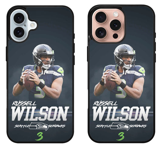 Russell Wilson Seattle Seahawks Style iPhone 16 | 16 Plus | 16 Pro | 16 Pro Max Case