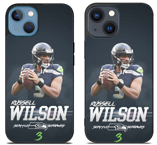 Russell Wilson Seattle Seahawks Style iPhone 15 | iPhone 15 Plus Case