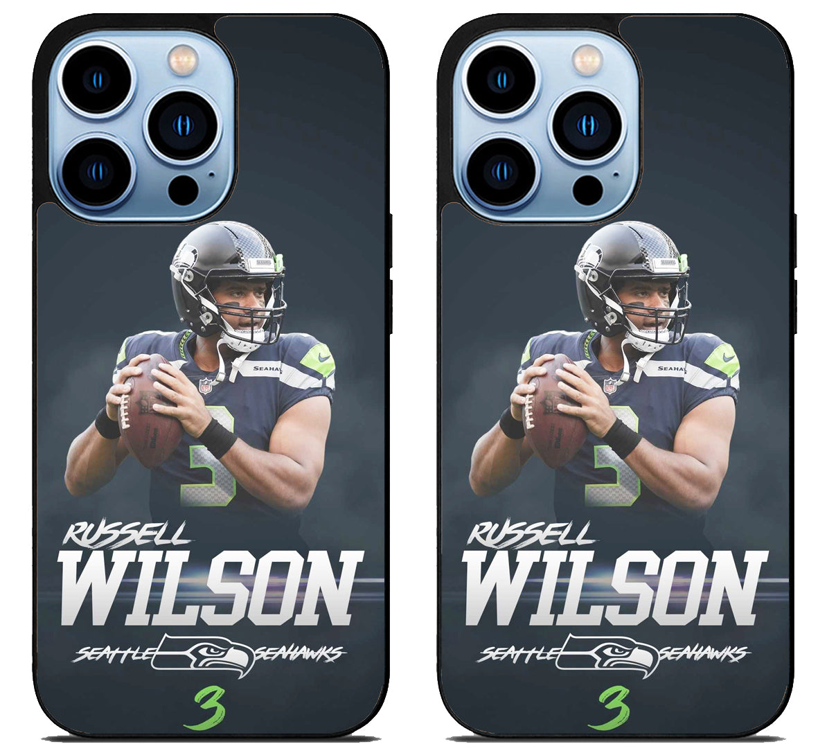 Russell Wilson Seattle Seahawks Style iPhone 15 Pro | iPhone 15 Pro Max Case