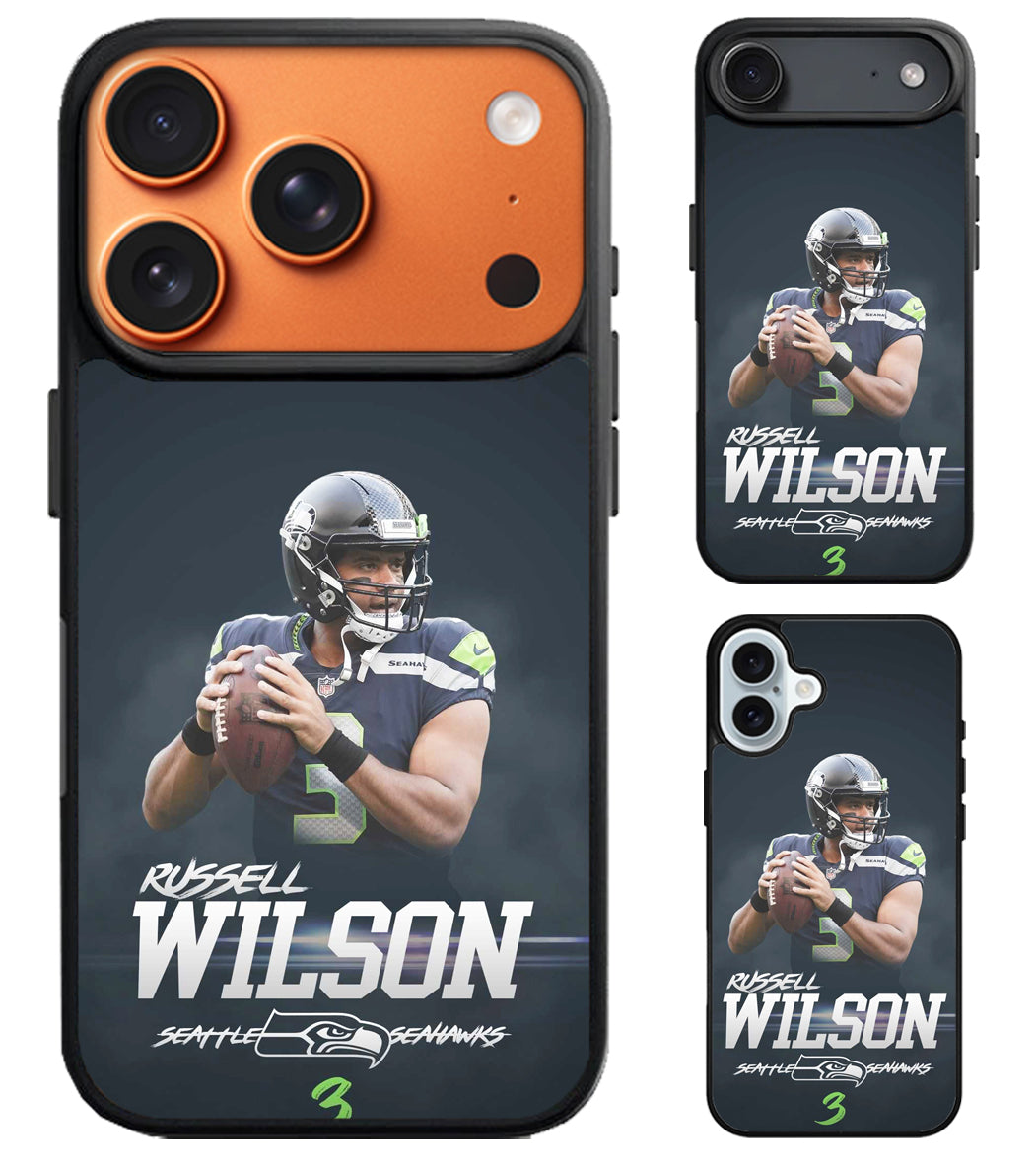 Russell Wilson Seattle Seahawks Style iPhone Air | iPhone 17 | 17 Pro | 17 Pro Max Case
