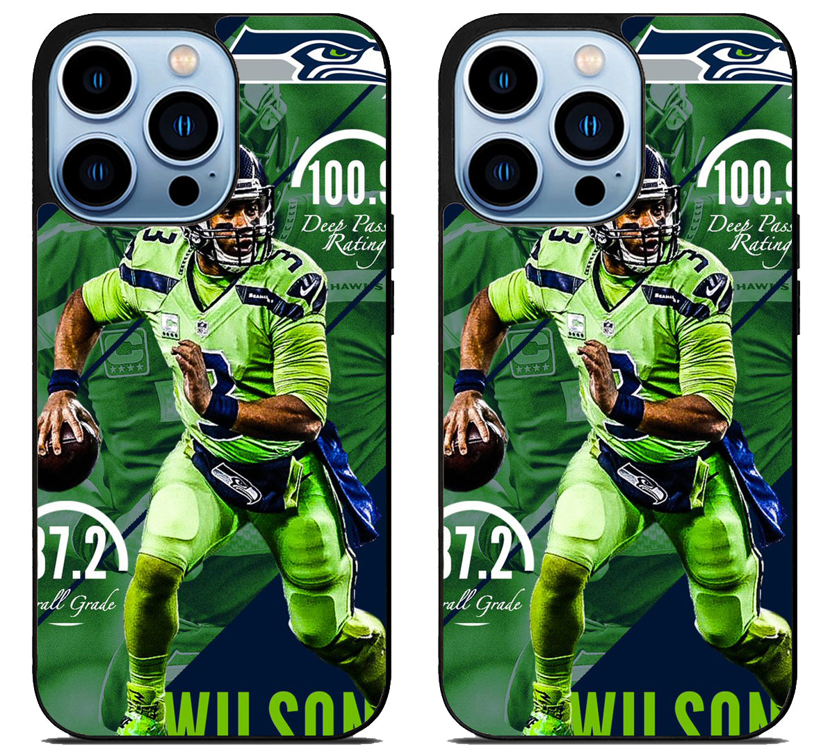 Russell Wilson Seattle Seahawks Wallpaper iPhone 15 Pro | iPhone 15 Pro Max Case