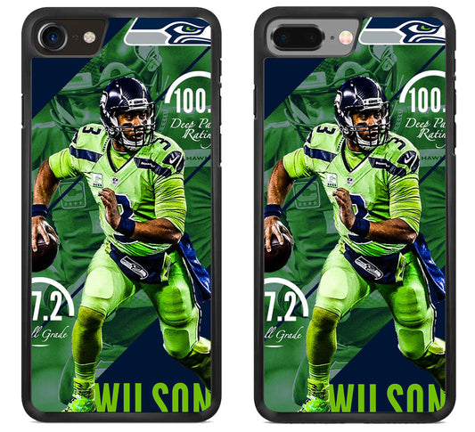 Russell Wilson Seattle Seahawks Wallpaper iPhone 8 | 8 Plus Case
