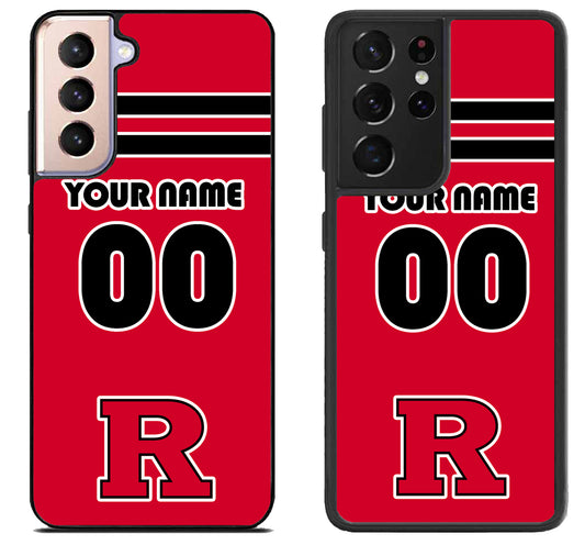 Custom Personalized Rutgers Scarlet Knights Samsung Galaxy S21 | S21 FE | S21+ | S21 Ultra Case