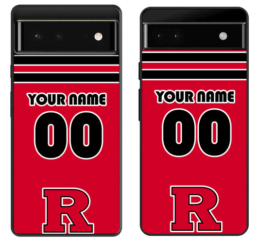 Custom Personalized Rutgers Scarlet Knights Google Pixel 6 | 6A | 6 Pro Case