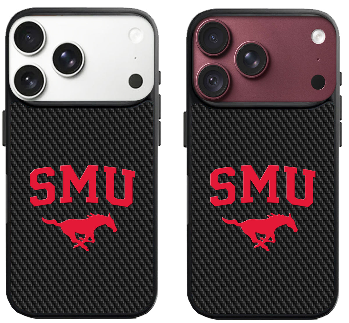 SMU Mustangs Black Carbon iPhone 18 Pro | 18 Pro Max Case