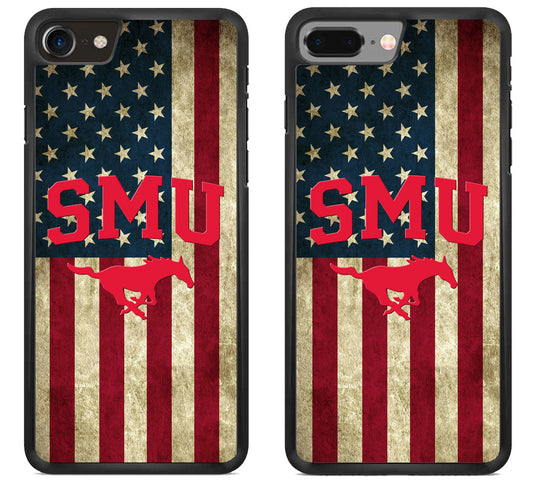 SMU Mustangs Flag Logo iPhone 8 | 8 Plus Case