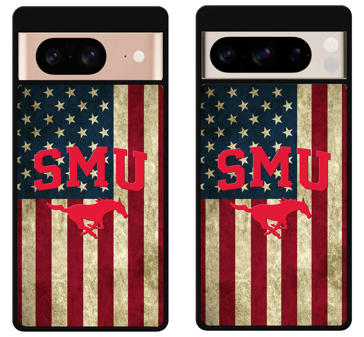 SMU Mustangs Flag Logo Google Pixel 8 | 8 Pro Case
