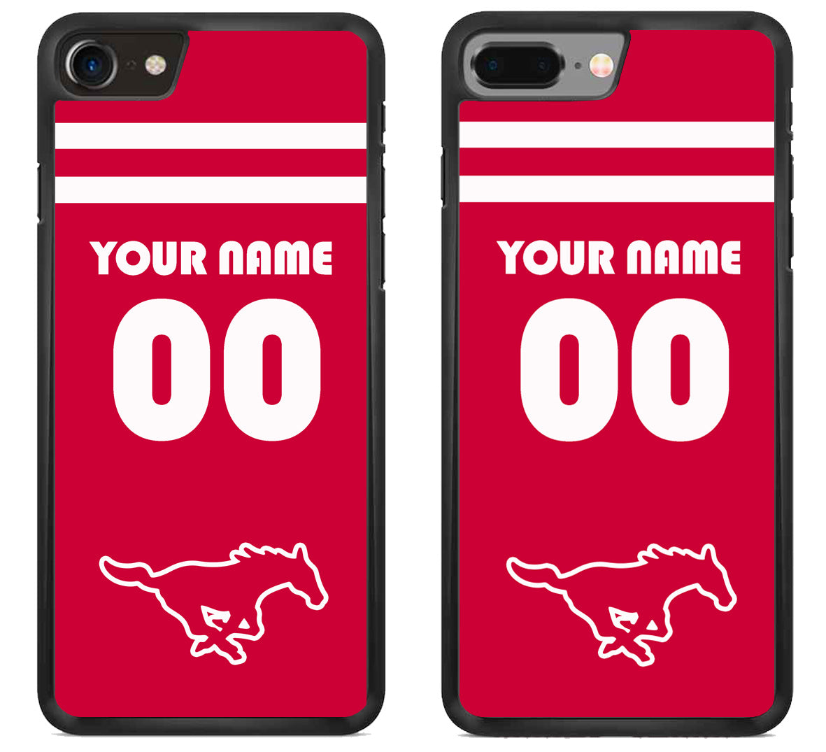 Custom Personalized SMU Mustangs iPhone 8 | 8 Plus Case