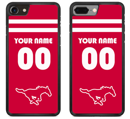 Custom Personalized SMU Mustangs iPhone 8 | 8 Plus Case