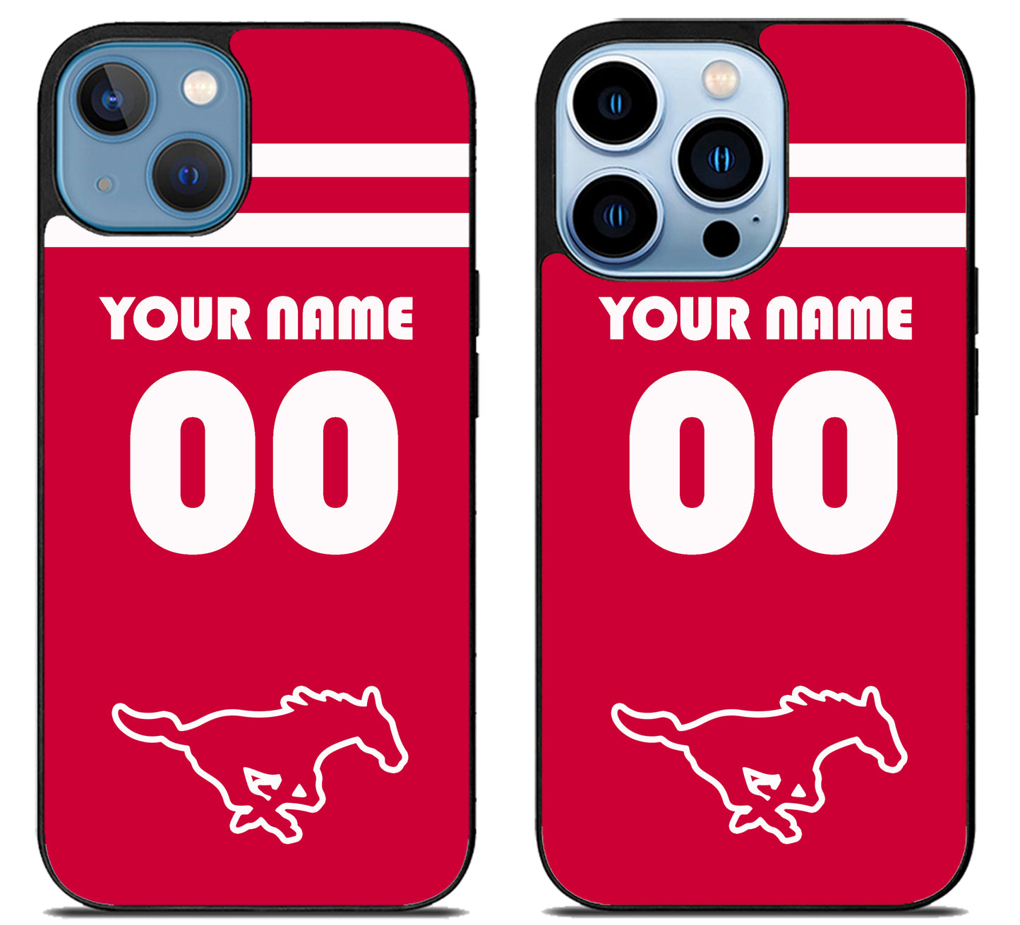 Custom Personalized SMU Mustangs iPhone 13 | 13 Mini | 13 Pro | 13 Pro Max Case