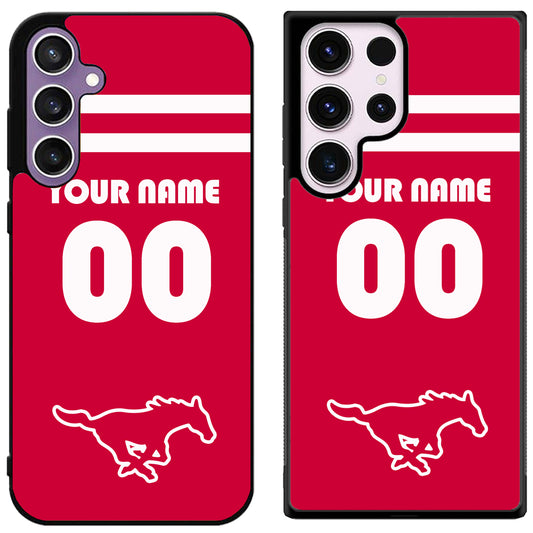 Custom Personalized SMU Mustangs Samsung Galaxy S24 | S24+ | S24 Ultra Case