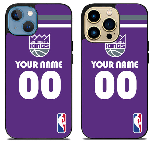 Custom Personalized Sacramento Kings NBA iPhone 14 | 14 Plus | 14 Pro | 14 Pro Max Case