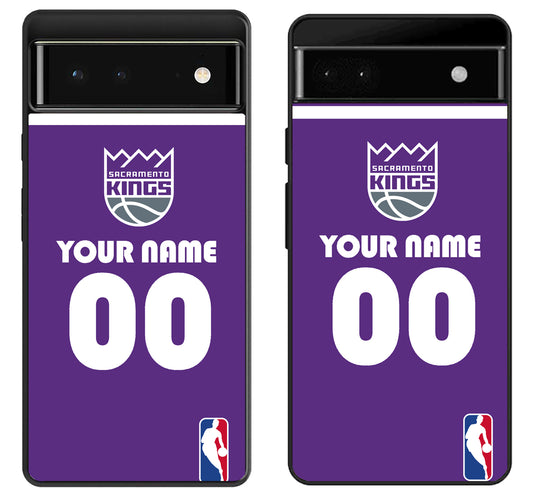 Custom Personalized Sacramento Kings NBA Google Pixel 6 | 6A | 6 Pro Case