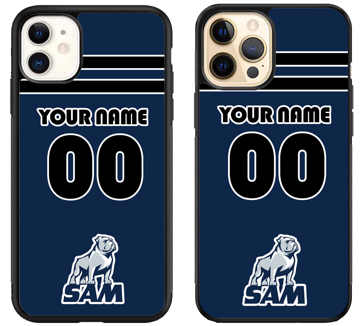 Custom Personalized Samford Bulldogs iPhone 12 | 12 Mini | 12 Pro | 12 Pro Max Case