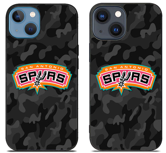 San Antonio Spurs Black Camo iPhone 15 | iPhone 15 Plus Case