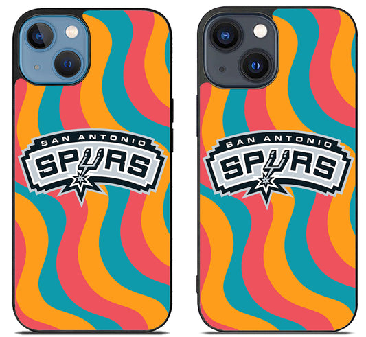 San Antonio Spurs Colorfull Logo iPhone 15 | iPhone 15 Plus Case