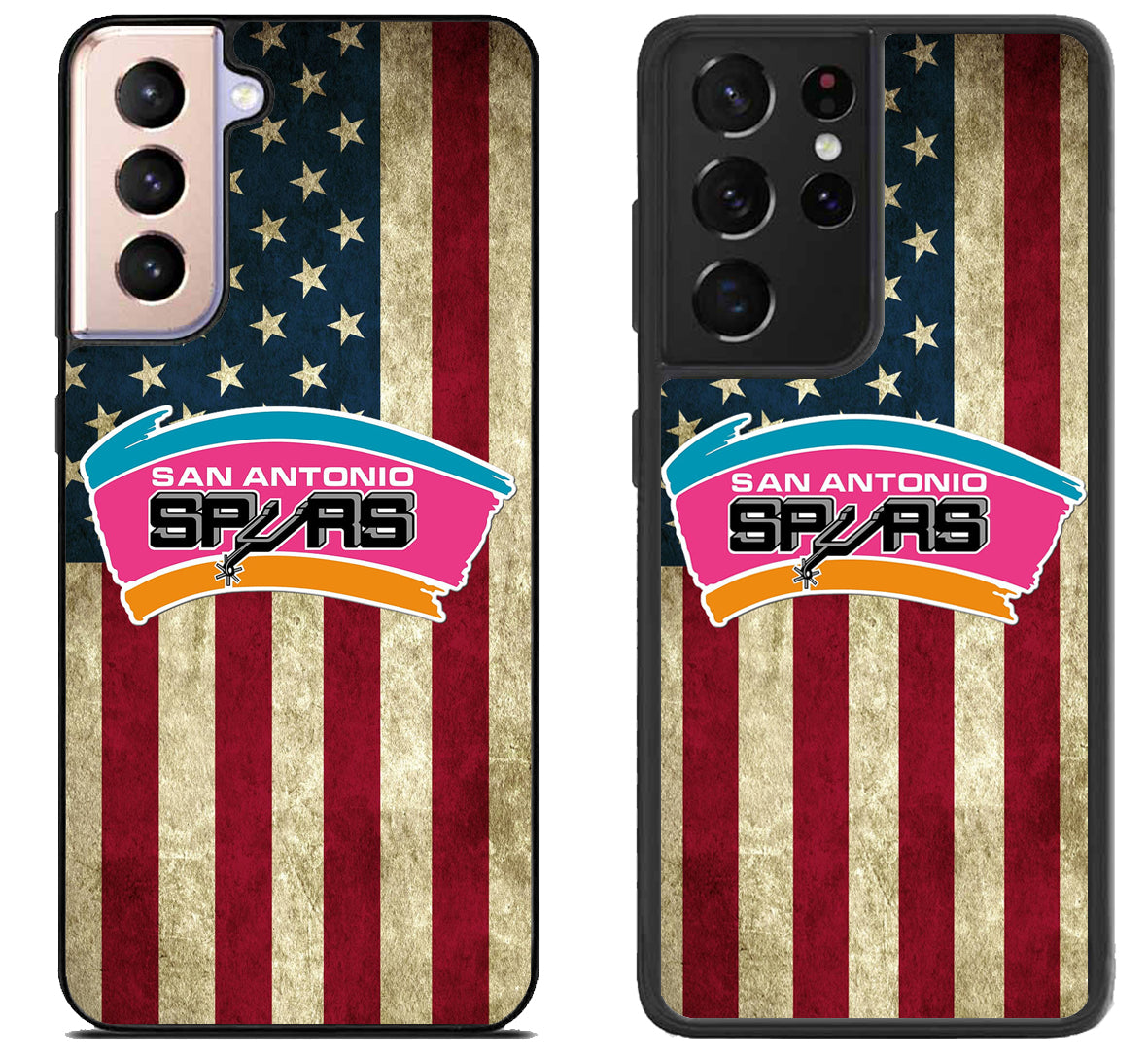 San Antonio Spurs Flag Samsung Galaxy S21 | S21 FE | S21+ | S21 Ultra Case