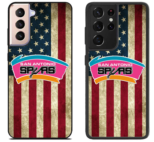 San Antonio Spurs Flag Samsung Galaxy S21 | S21 FE | S21+ | S21 Ultra Case