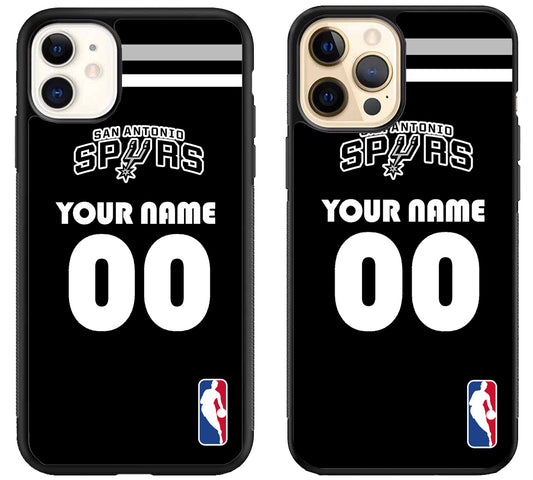 Custom Personalized San Antonio Spurs NBA iPhone 12 | 12 Mini | 12 Pro | 12 Pro Max Case