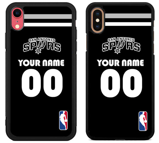 Custom Personalized San Antonio Spurs NBA iPhone X | Xs | Xr | Xs Max Case