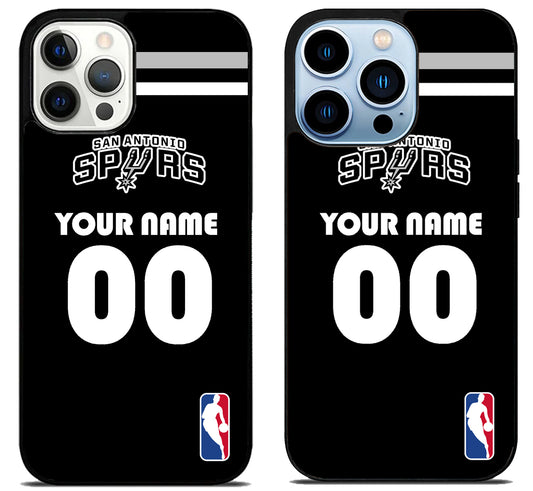 Custom Personalized San Antonio Spurs NBA iPhone 15 Pro | iPhone 15 Pro Max Case