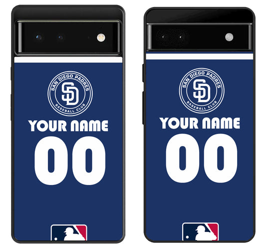 Custom Personalized San Diego Padres MLB Google Pixel 6 | 6A | 6 Pro Case