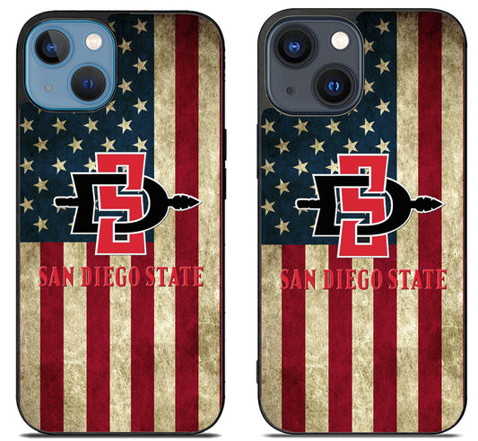 San Diego State Aztecs Flag iPhone 15 | iPhone 15 Plus Case