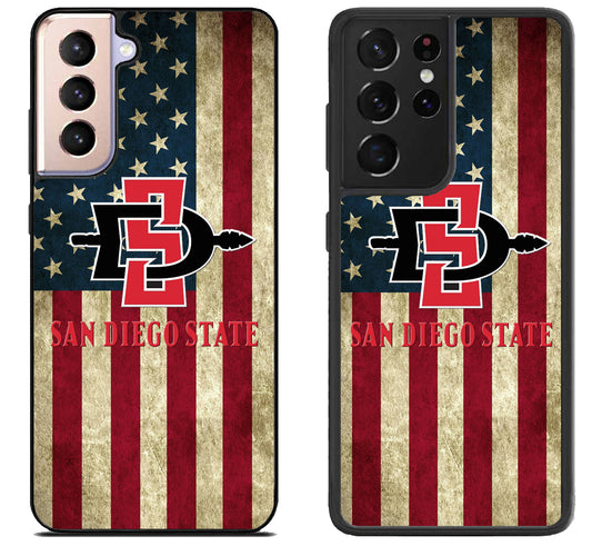 San Diego State Aztecs Flag Samsung Galaxy S21 | S21 FE | S21+ | S21 Ultra Case