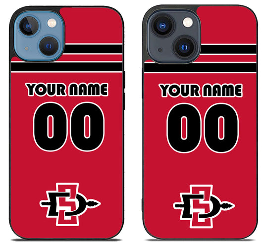 Custom Personalized San Diego State Aztecs iPhone 15 | iPhone 15 Plus Case