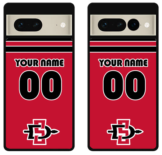 Custom Personalized San Diego State Aztecs Google Pixel 7 | 7 Pro Case