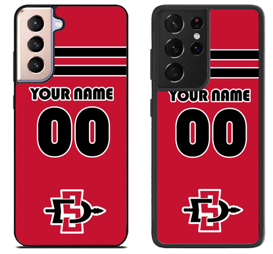 Custom Personalized San Diego State Aztecs Samsung Galaxy S21 | S21 FE | S21+ | S21 Ultra Case