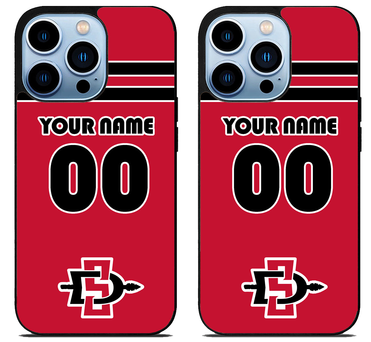 Custom Personalized San Diego State Aztecs iPhone 15 Pro | iPhone 15 Pro Max Case
