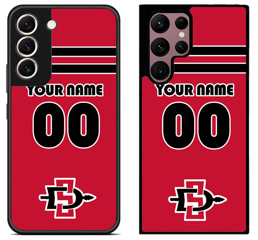 Custom Personalized San Diego State Aztecs Samsung Galaxy S22 | S22+ | S22 Ultra Case