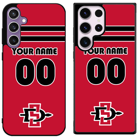 Custom Personalized San Diego State Aztecs Samsung Galaxy S24 | S24+ | S24 Ultra Case