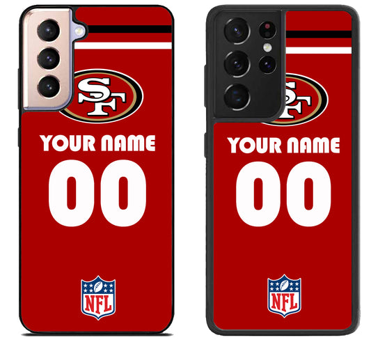 Custom Personalized San Francisco 49ers NFL Samsung Galaxy S21 | S21 FE | S21+ | S21 Ultra Case