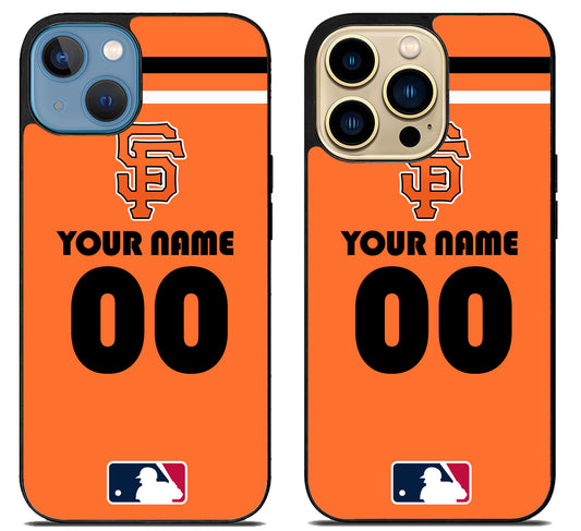 Custom Personalized San Francisco Giants MLB iPhone 14 | 14 Plus | 14 Pro | 14 Pro Max Case