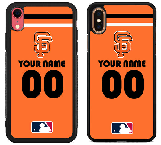 Custom Personalized San Francisco Giants MLB iPhone X | Xs | Xr | Xs Max Case