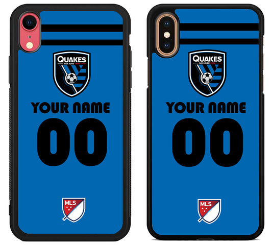 Custom Personalized San Jose Earthquakes MLS iPhone X | Xs | Xr | Xs Max Case