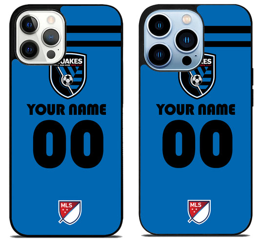 Custom Personalized San Jose Earthquakes MLS iPhone 15 Pro | iPhone 15 Pro Max Case