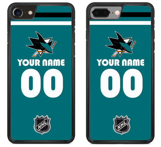 Custom Personalized San Jose Sharks NHL iPhone 8 | 8 Plus Case