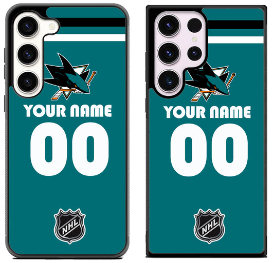 Custom Personalized San Jose Sharks NHL Samsung Galaxy S23 | S23+ | S23 Ultra Case