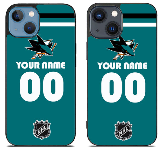 Custom Personalized San Jose Sharks NHL iPhone 15 | iPhone 15 Plus Case