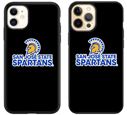 San Jose State Spartans Black iPhone 12 | 12 Mini | 12 Pro | 12 Pro Max Case