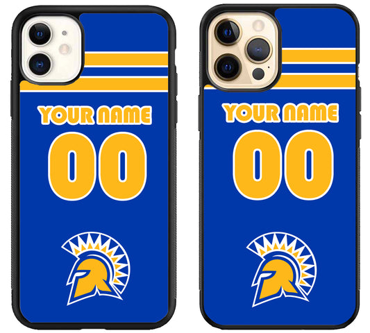 Custom Personalized San Jose State Spartans iPhone 12 | 12 Mini | 12 Pro | 12 Pro Max Case