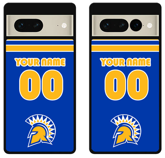 Custom Personalized San Jose State Spartans Google Pixel 7 | 7 Pro Case