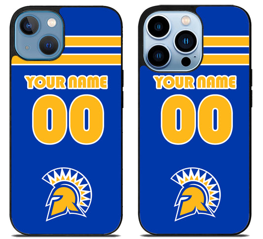 Custom Personalized San Jose State Spartans iPhone 13 | 13 Mini | 13 Pro | 13 Pro Max Case